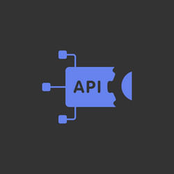 Api - application programming interface vector