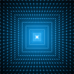 abstract lines with light beams on intersections vector image