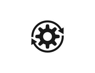 Automatism process icon vector