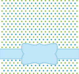 Colorful Polka Dot Frame Vector Image