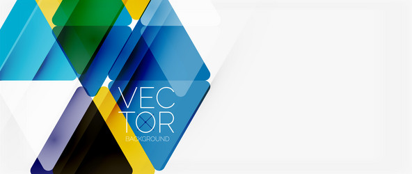 abstract background color transparent triangles vector image