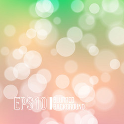 bright background with bokeh effect vector image