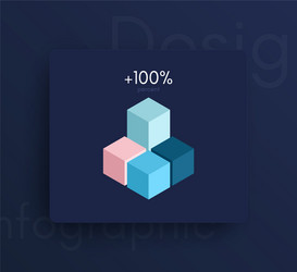 graphic infographics template for creating web vector image