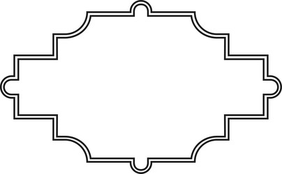 horizontal double border creating a refined frame vector image