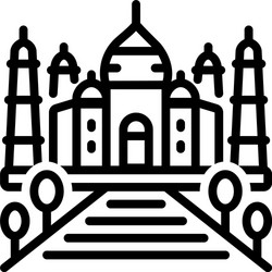Taj mahal color icon sign symbol Royalty Free Vector Image Taj mahal color icon sign symbol Royalty Free Vector Image