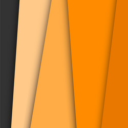 orange overlap layer paper material design vector