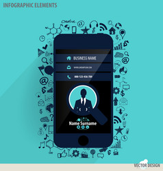 Timer application ui design concept Royalty Free Vector