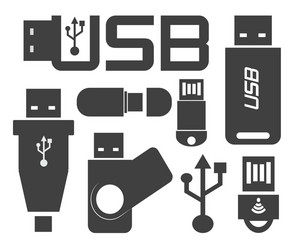 Usb connection vector