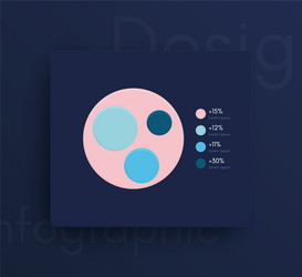graphic infographics template for creating web vector image