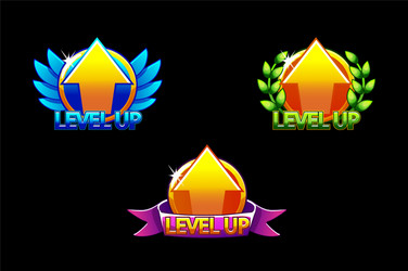 level up icon game icons graphical user vector image
