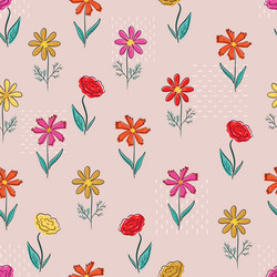 Seamless pattern with simplistic abstract vector