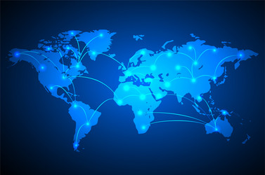 Global network connection background vector