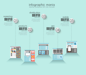 ideal workspace for teamwork and brainsotrming vector image