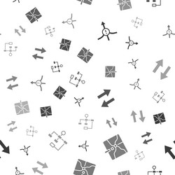 set arrow intersection point and hierarchy vector image
