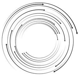 concentric circular arrows random dynamic circle vector image