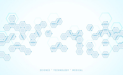 Molecular Structure Science Background vector