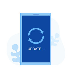 system software update and upgrade concept vector image