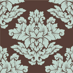 damask seamless pattern intricate design vector image
