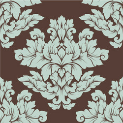 Damask seamless pattern intricate design vector