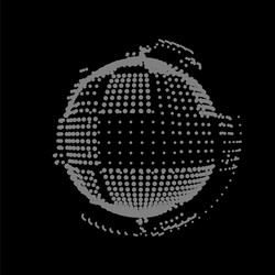 exploding sphere a star flashed like grenade vector