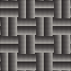 seamless pattern repeating geometric elements vector image