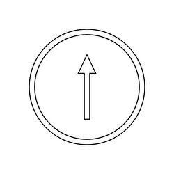 icon with an arrow in a circle vector image