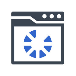 Loading interface icon vector