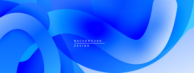 abstract blue gradient waves create dynamic vector image