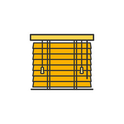 wooden shutters blinds and horizontal jalousie vector