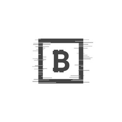 bitcoin coin with fast speed motion lines vector image