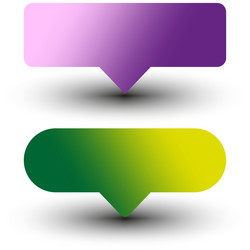 gradient speech icons chat shape buttons dialogue vector image