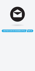 email icon simple sign for web site and mobile app vector image