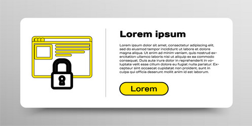 line secure your site with https ssl icon vector image