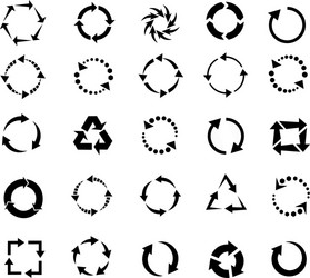 Circle arrow chart cycle icon circular Royalty Free Vector