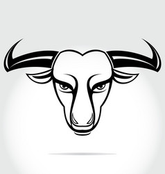 buffalo head Vector Image