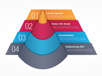 Pyramid chart vector