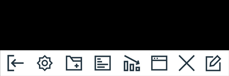 user interface line icons linear set quality vector image