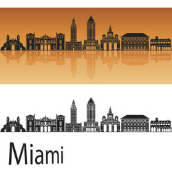 Miami Skyline Vector Images (over 550)