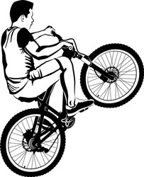 Bicyclist Royalty Free Vector Image - VectorStock