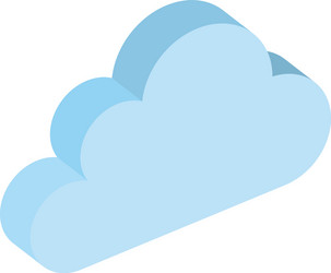 cloud computing data center icon vector image