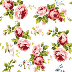Vintage Floral Rose Pattern Vector Image