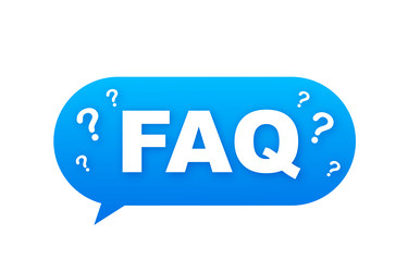 Frequently asked questions faq banner computer vector