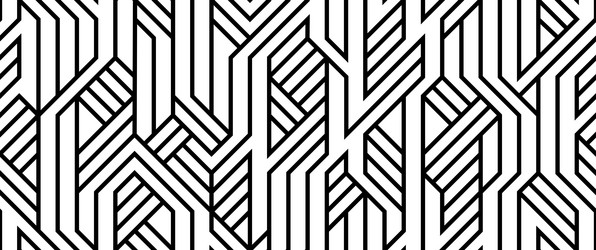 tech style seamless linear pattern monochrome vector