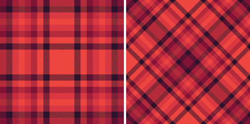 warm plaid patterns create a cozy and versatile vector image