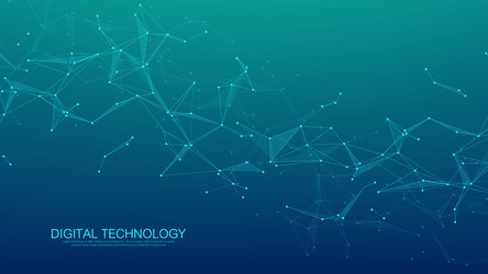 abstract tech network connection dots digital vector image