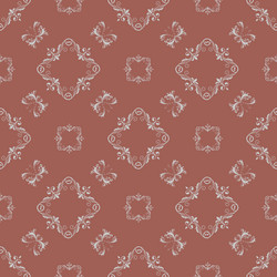 Damask pattern tile shape seamless vector