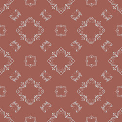 Damask pattern tile shape seamless vector