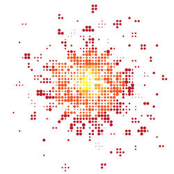 Explode flash cartoon explosion star burst Vector Image