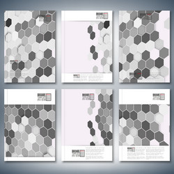 geometric backgrounds abstract hexagonal patterns vector image