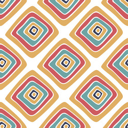 Seamless pattern with abstract square vector